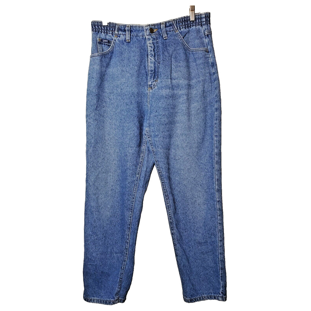 Vintage Lee 90s 80s Womens 32 High Waist MOM‎ Jeans Distressed Made In USA